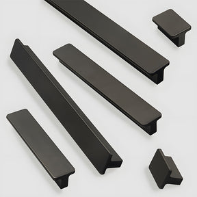 Classic Black Rectangle Kitchen Hardware Drawer Handles