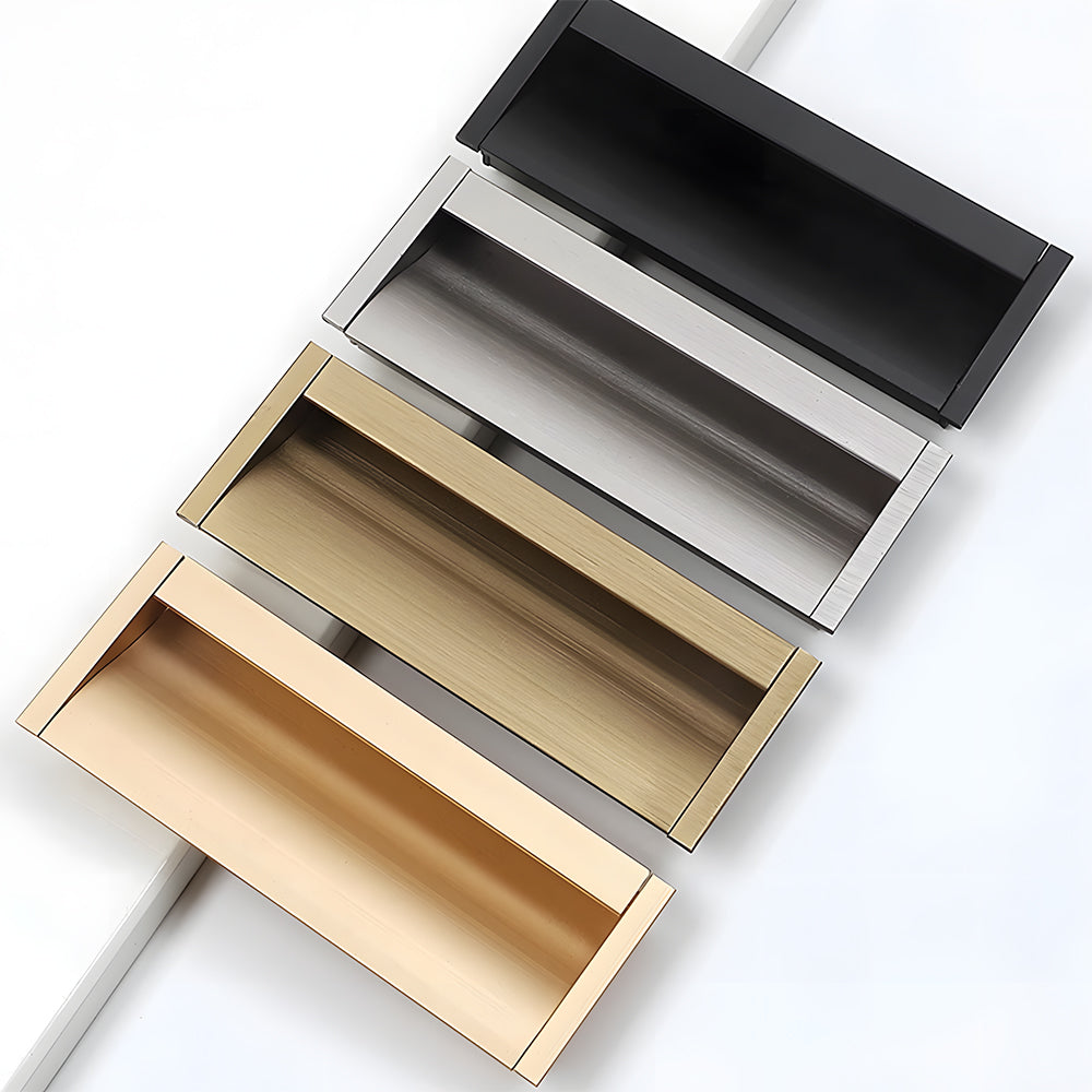Stylish Extended Solid Concealed Cabinet Handles