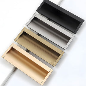 Stylish Extended Solid Concealed Cabinet Handles