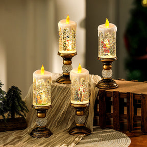 Warm Transparent Candles Plastic LED Christmas Lightings