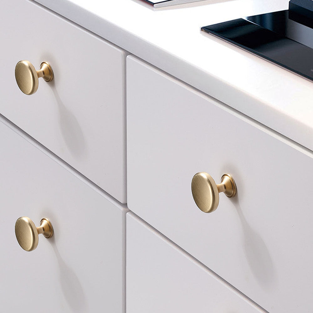 Smooth Gold Cabinet Handles for Wardrobe Cupboard