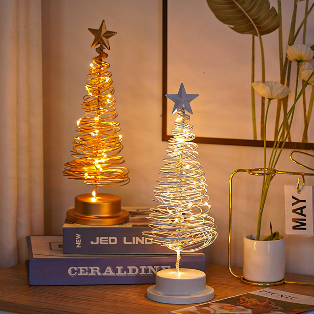 Classic Iron Tree Lights Decoration LED Christmas Lightings