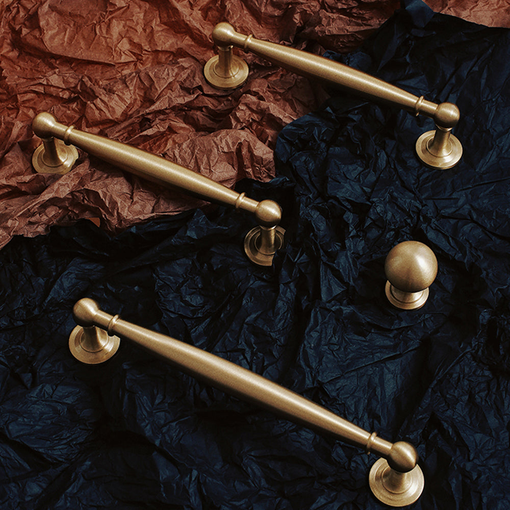 French Luxury Brass Wardrobe Door Cabinet Handles
