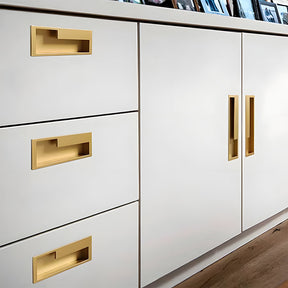 Left Right Hidden Slotted Recessed Handles