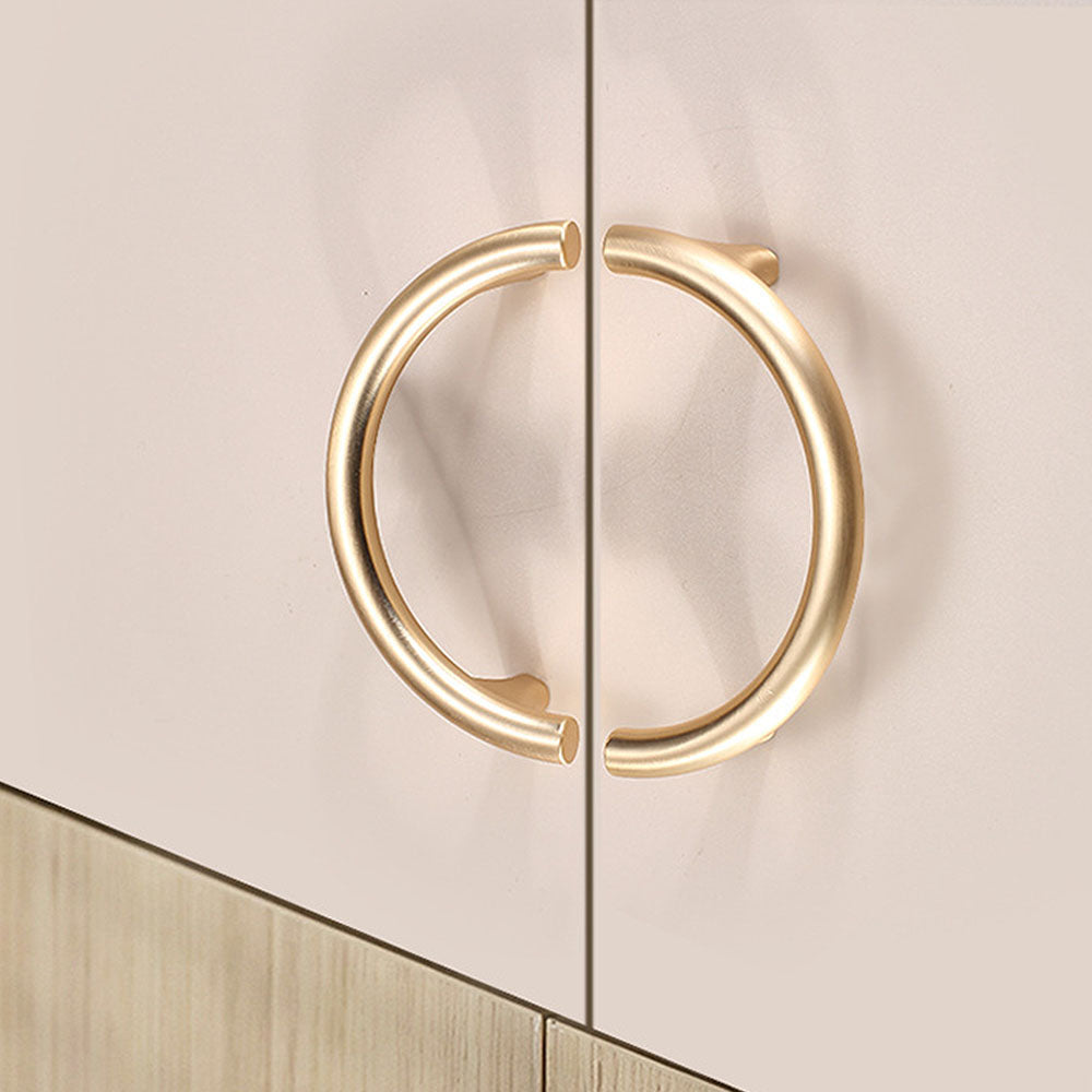 Golden Luxury Semi-Circular Cabinet Door Handles