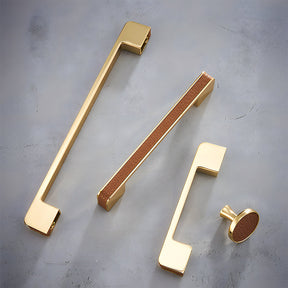 Nordic Modern Simple High-grade Leather Handle