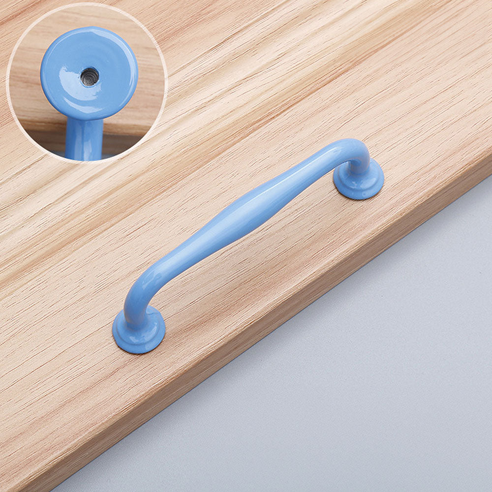 Modern Minimalist Aluminum Alloy Colored Furniture Hardware Door Handle