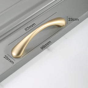 Simple Gold Cabinet Modern Zinc Alloy Handles