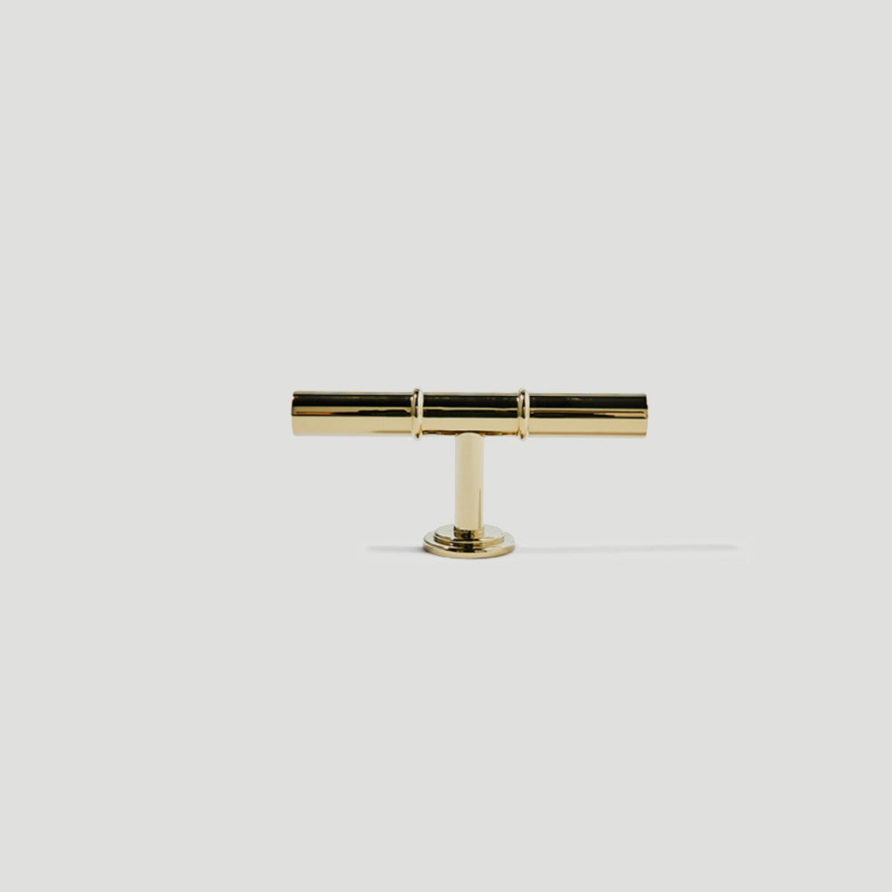 Minimalist Sleek Brass Kitchen Cabinet Handle