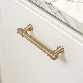 Modern Zinc Alloy Champagne Gold T Bar Cabinet Pulls