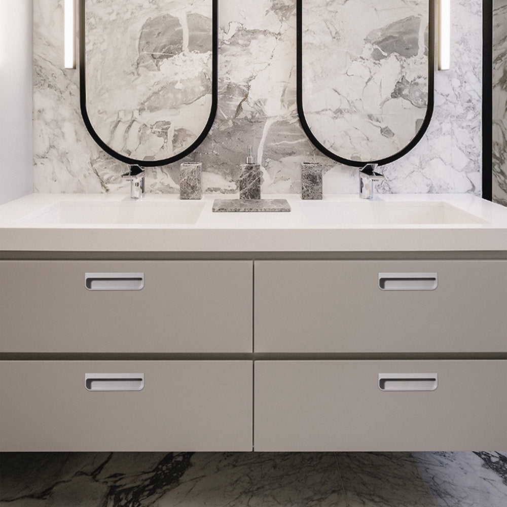 Rounded Corners Modern Multi-color Recessed Handles