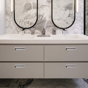 Rounded Corners Modern Multi-color Recessed Handles