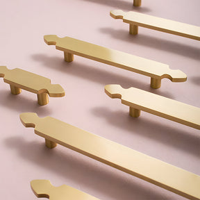 Nordic Style Brass Gold Cabinet Handles