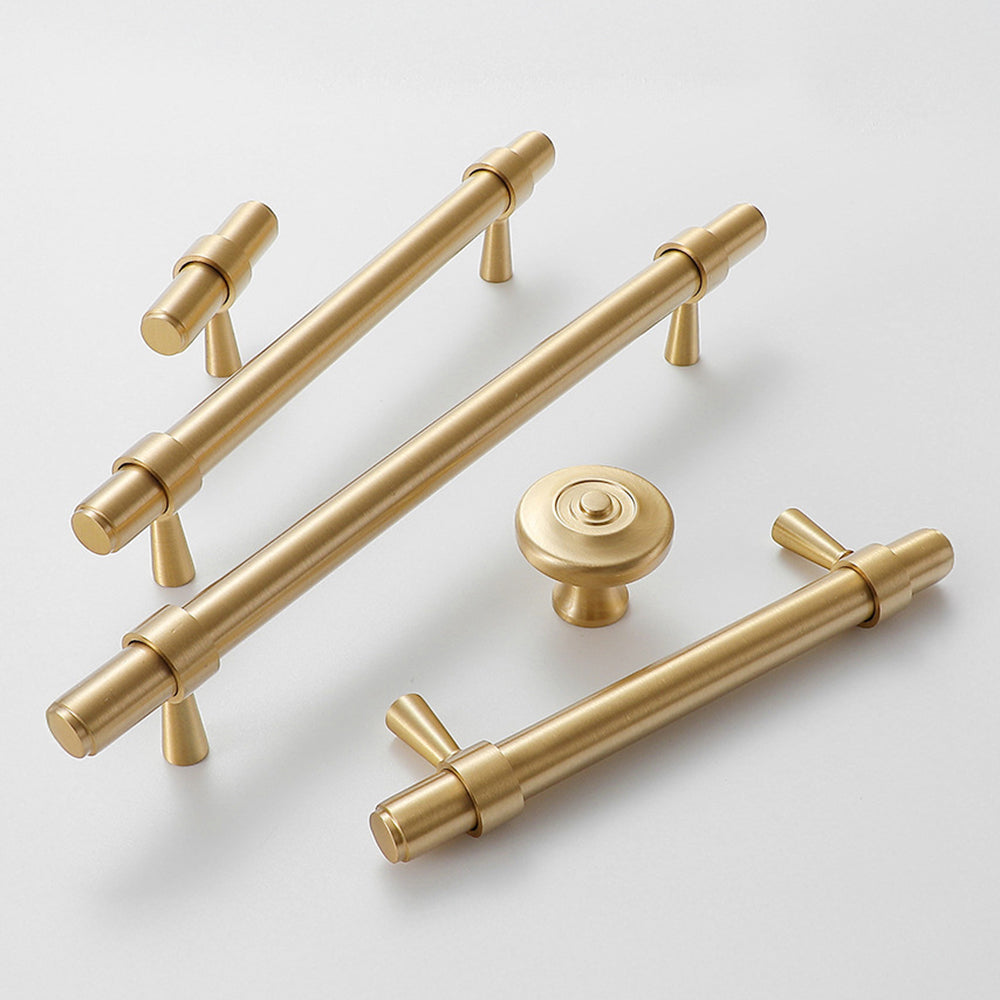 Retro Elegant Brass Kitchen Cabinet Handles And Knobs