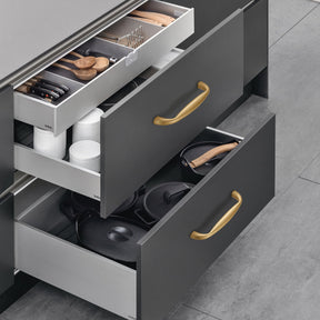 Modern Minimalist Curved Cabinet Drawer Pull Handles