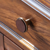 Modern Walnut Wooden Cabinet Handles