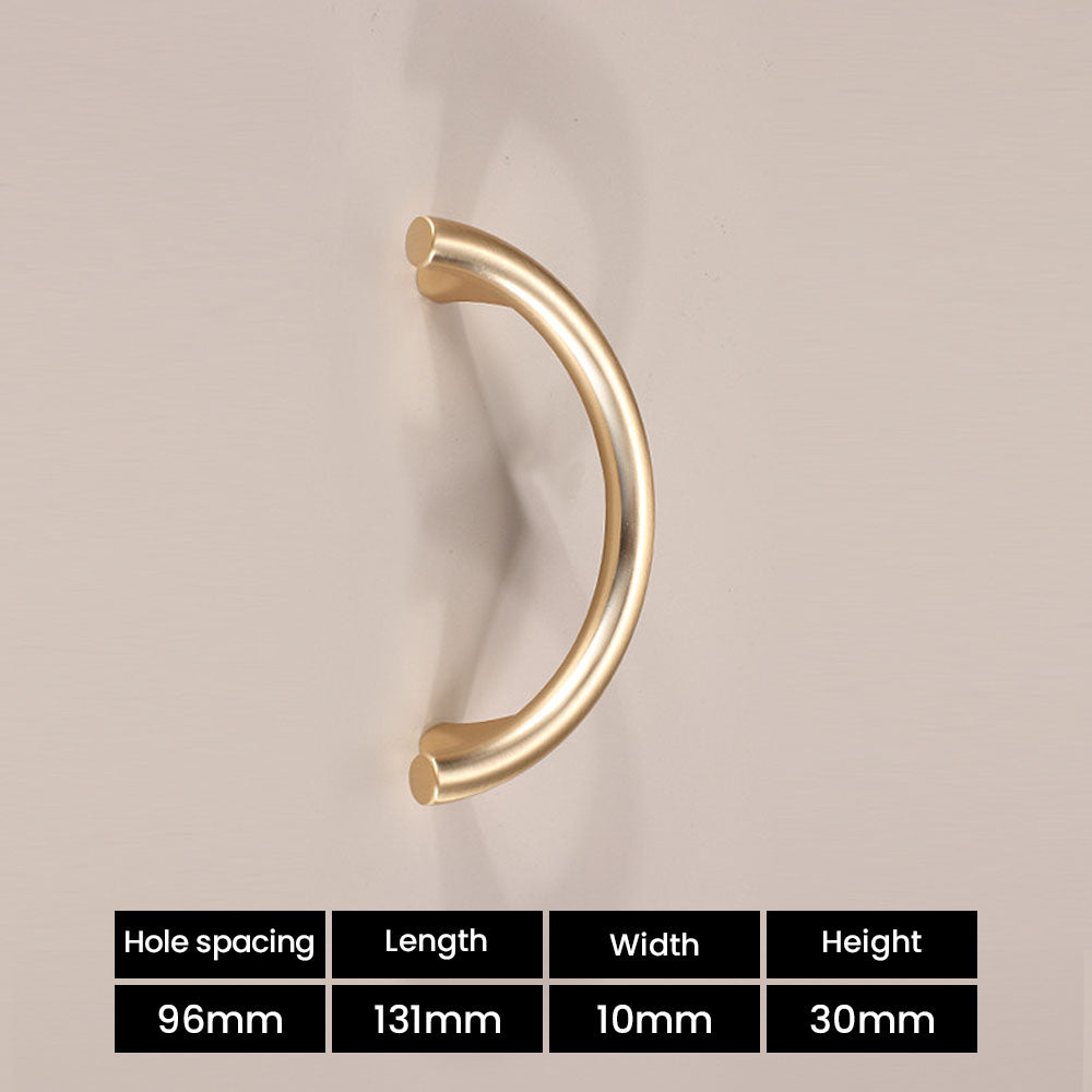 Golden Luxury Semi-Circular Cabinet Door Handles