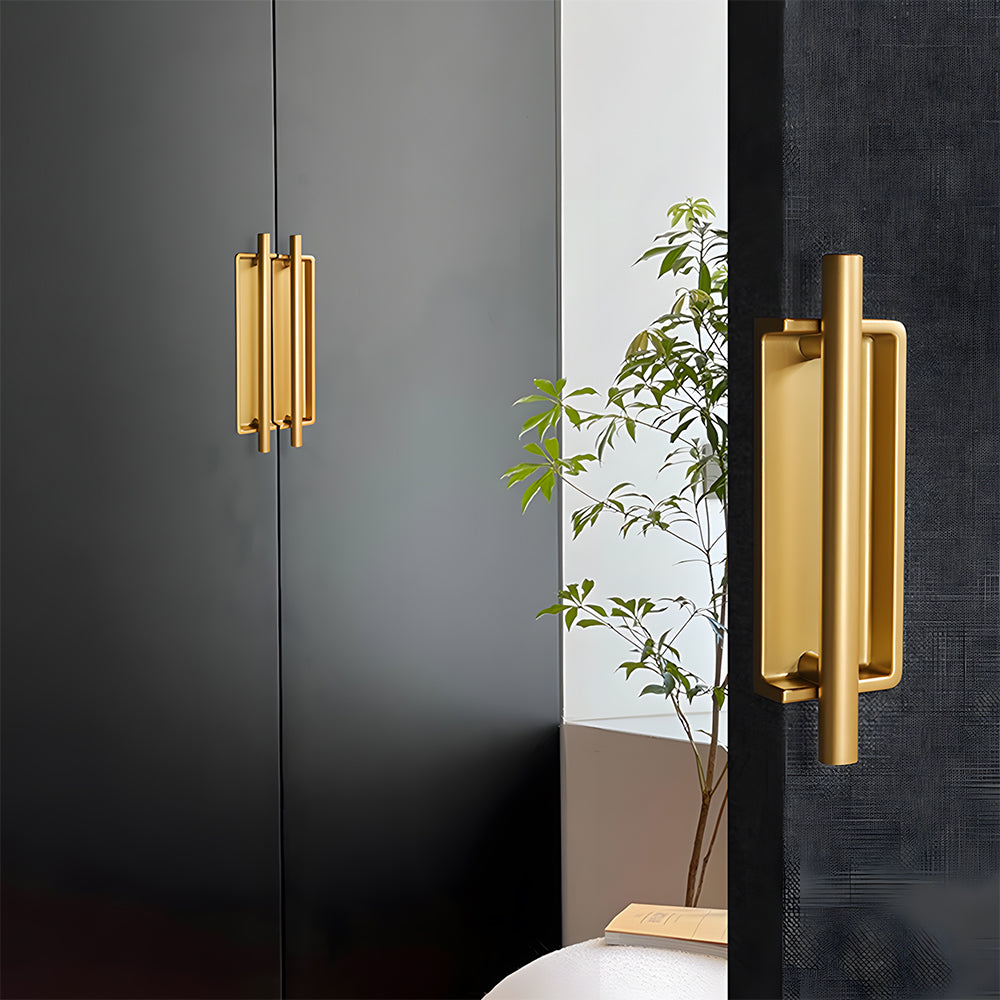 Simple Aluminum Alloy Recessed Concealed Cabinet Handles