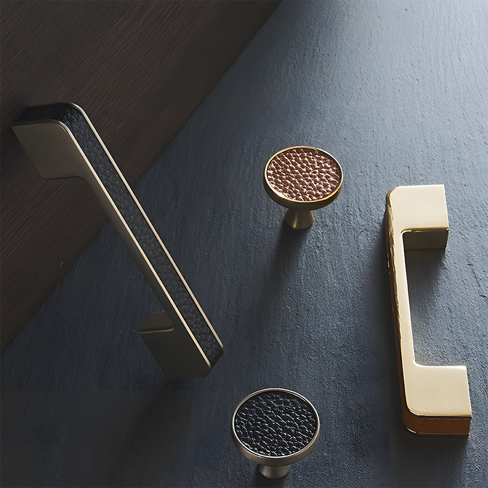 Nordic Modern Simple High-grade Leather Handle