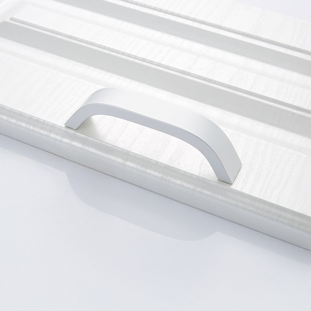 Minimalist Curved Aluminum Alloy Cabinet Drawer Handles