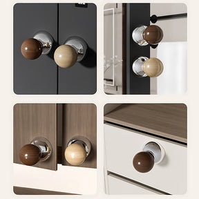 Solid Wood Suction Cup Cabinet Knob Door Hook