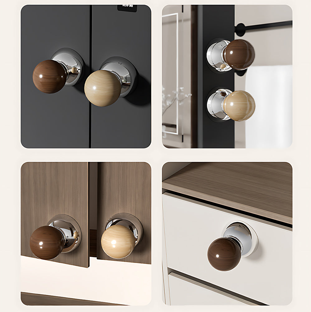 Solid Wood Suction Cup Cabinet Knob Door Hook