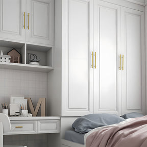 Simple Gold Brass Cabinet Handles