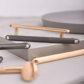 Modern Knurled Zinc Alloy Cabinet Pulls