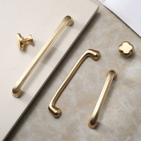 Smooth Gold Cabinet Handles for Wardrobe Cupboard