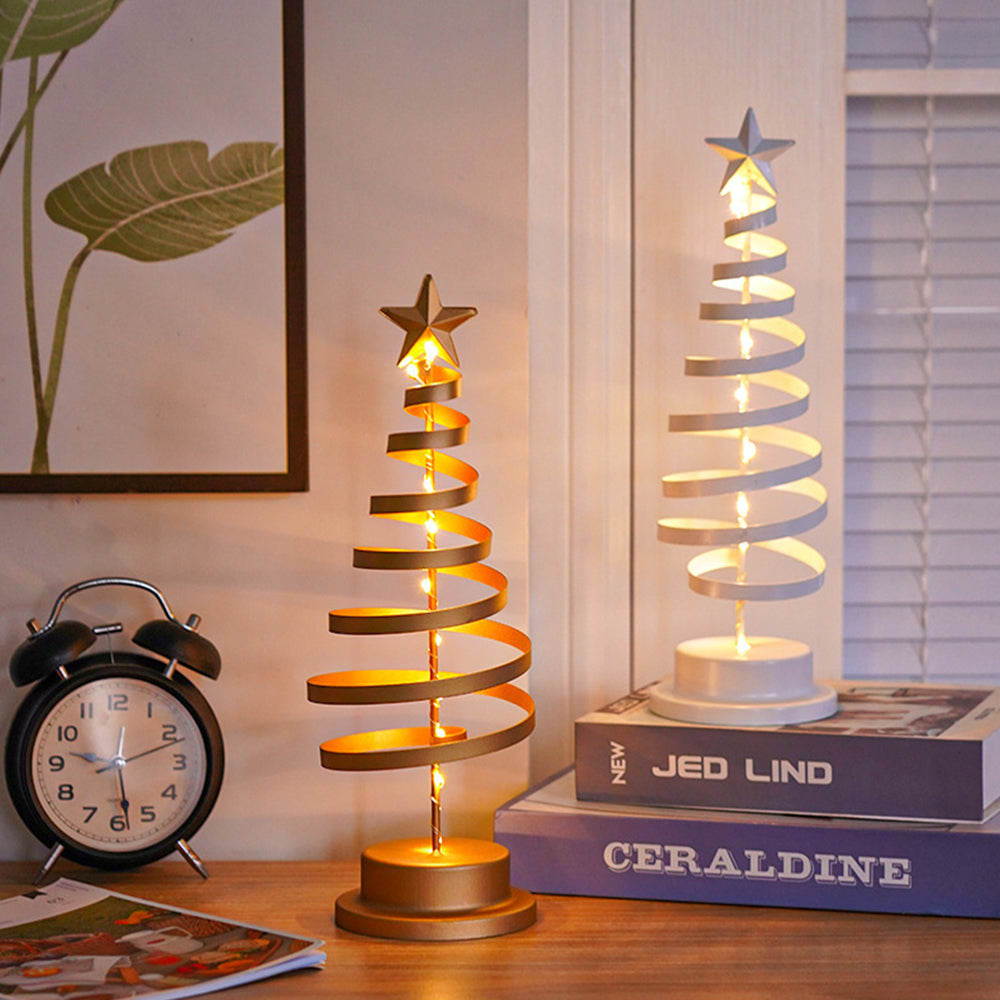 Classic Iron Tree Lights Decoration LED Christmas Lightings