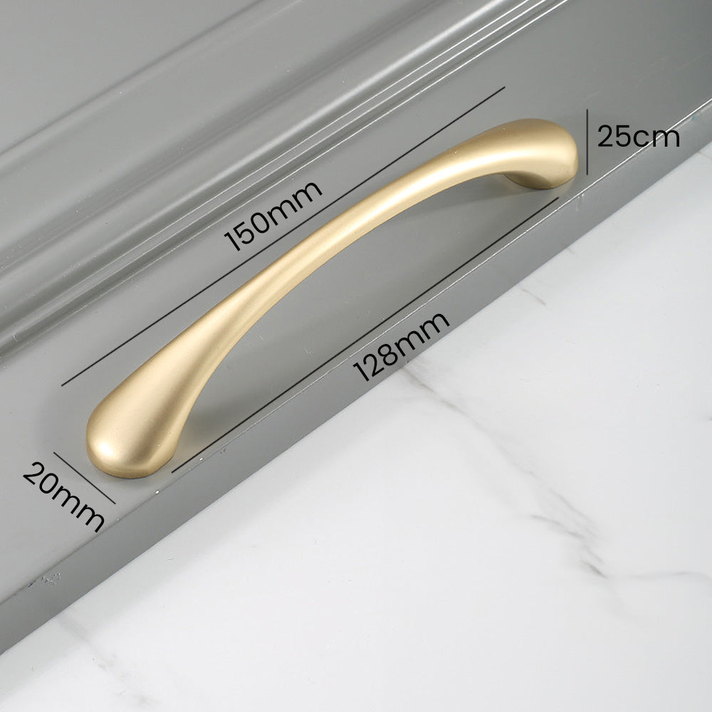 Simple Gold Cabinet Modern Zinc Alloy Handles