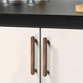 Modern Walnut Wooden Cabinet Handles