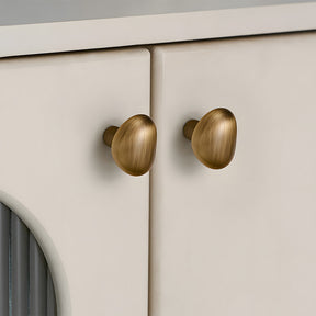 Organic Pebble Brushed Mushroom Cupboard Knobs