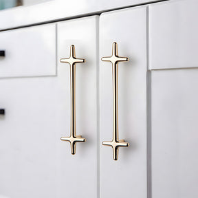 Modern Bright Silver Zinc Alloy Cabinet Pulls and Handles