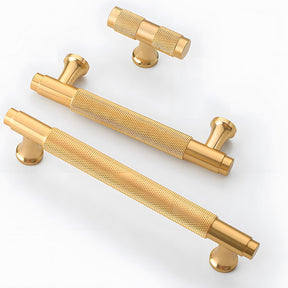 Aluminum Alloy Knurled Round Foot Cabinet Handles