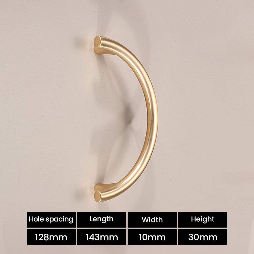 Golden Luxury Semi-Circular Cabinet Door Handles