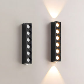 IP65 Modern Black LED Up Down Outdoor Wall Light