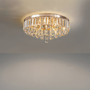 Modern Crystal Fixture Flush Mount Ceiling Lighting for Living Room