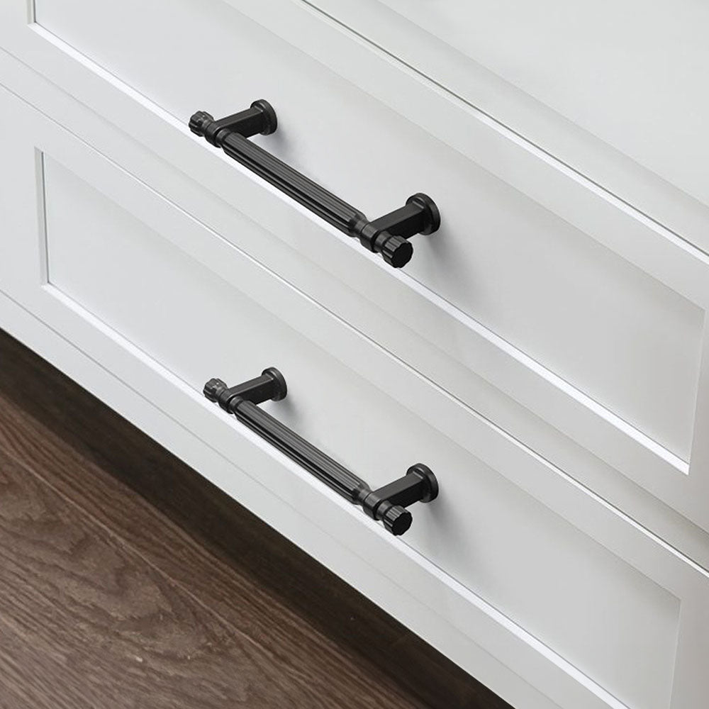 Modern T-Bar Gold Cabinet Handles