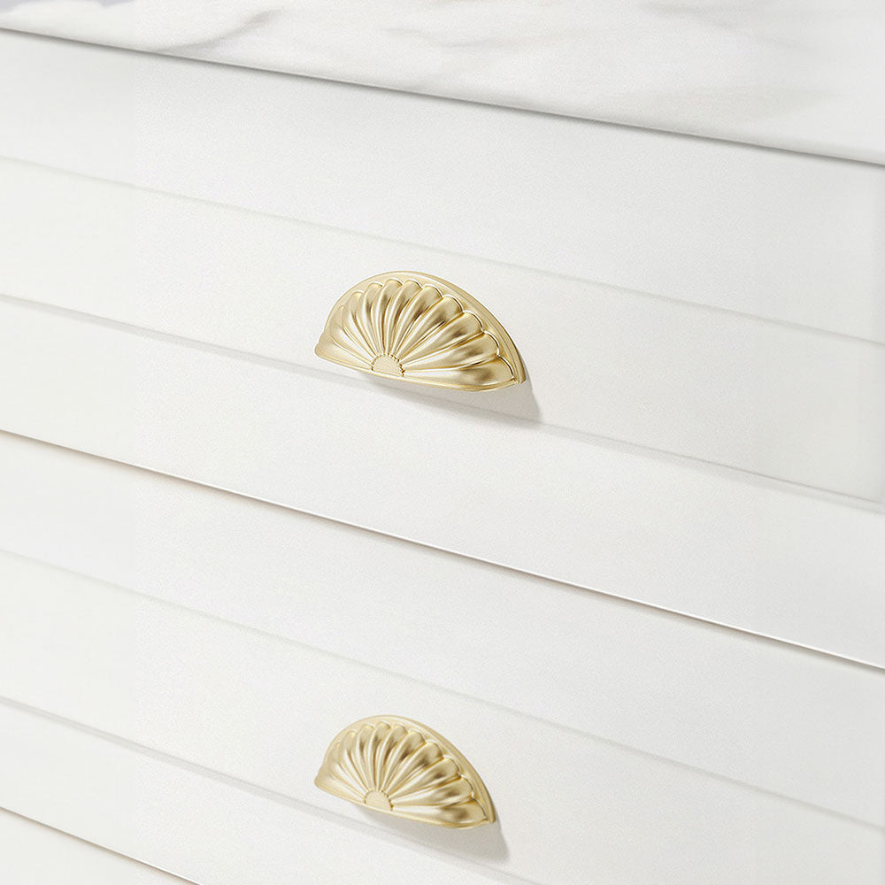 Modern Antique Shell Cabinet Edge Pulls