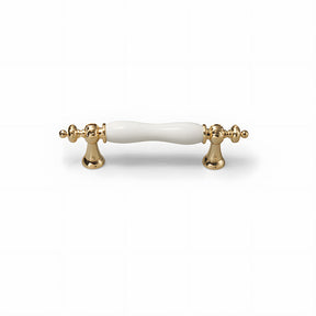 French Elegant White Ceramic Wardrobe Cabinet Drawer Pulls