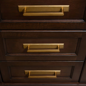 Modern Zinc Alloy Long Cabinet Pulls with Rectangle Backplate