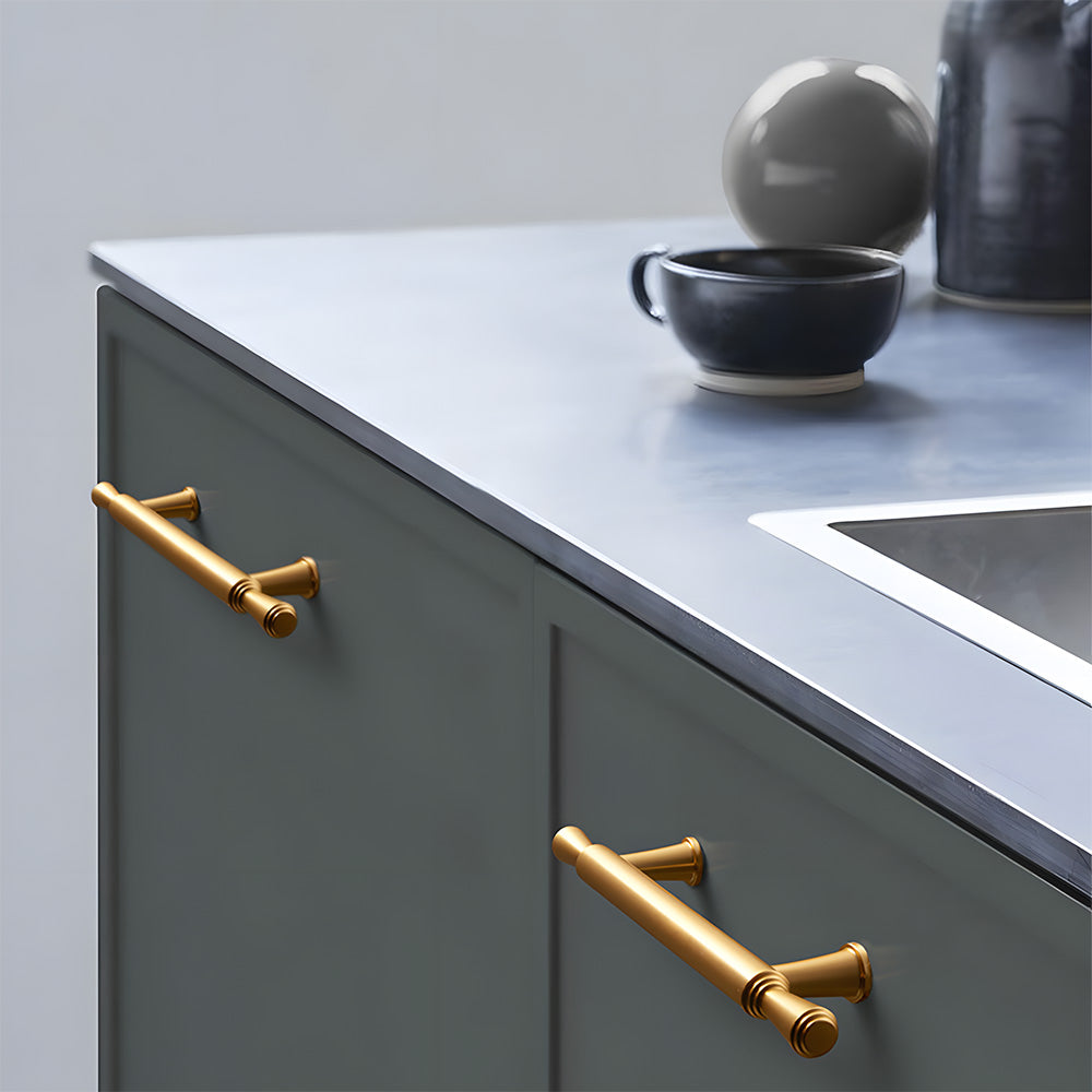 Modern Simple Gold Aluminum Alloy Kitchen Drawer Handle