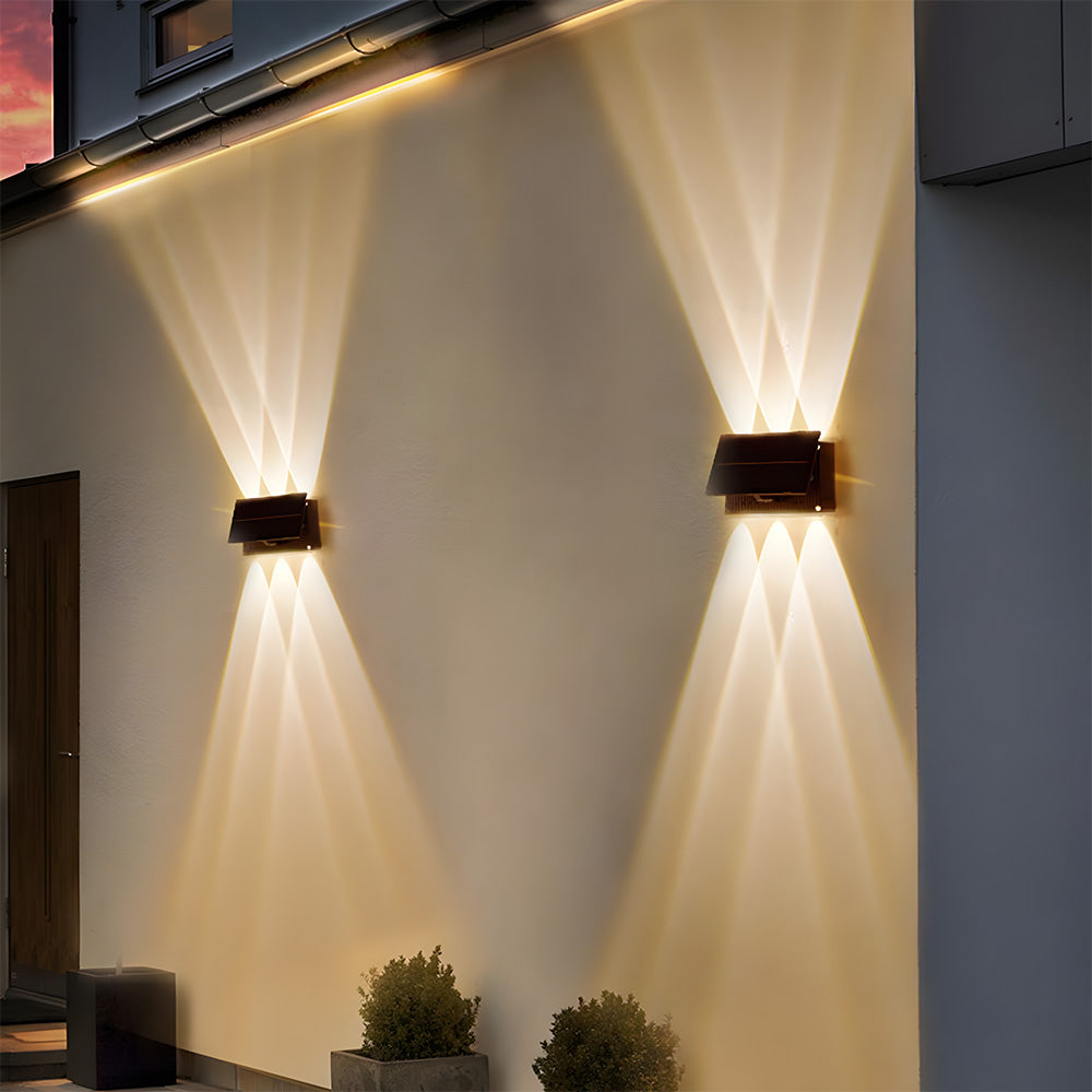 IP65 Up & Down Waterproof External Solar Garden Wall Lamp