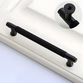 Aluminum Alloy Knurled Round Foot Cabinet Handles