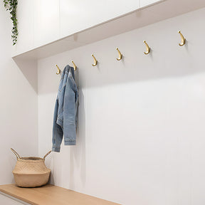 Modern Curved Zinc Alloy Wall Mounted Wall Hooks