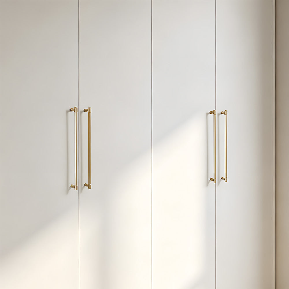 Modern Zinc Alloy Champagne Gold T Bar Cabinet Pulls