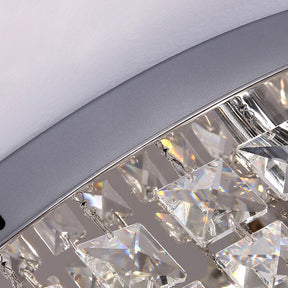 Modern Round Crystal Ceiling Light for Living Room Bedroom Hallway