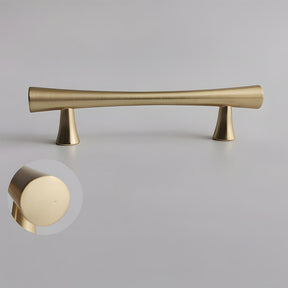Simple Curved Zinc Alloy Cabinet Handles