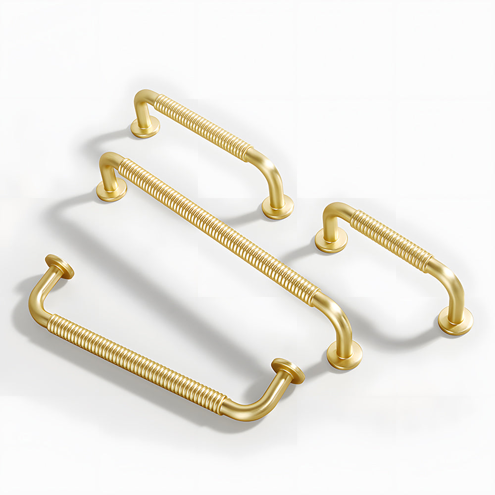 Modern Threaded Wardrobe Kitchen Cabinet Handles